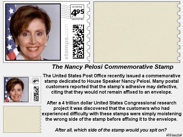 Nancy Pelosi Commemorative Stamp